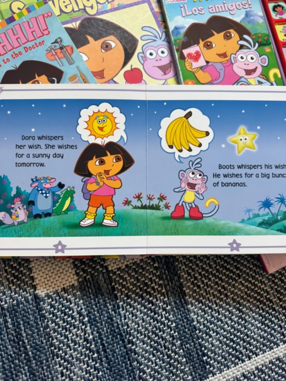 DORA THE EXPLORER | Vintage Book Bundle with Bilingual Sound Book!